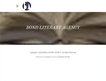 Tablet Screenshot of bondliteraryagency.com